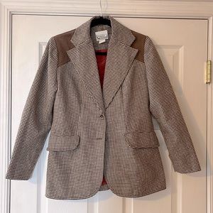 Vintage, houndstooth blazer